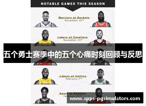 五个勇士赛季中的五个心痛时刻回顾与反思