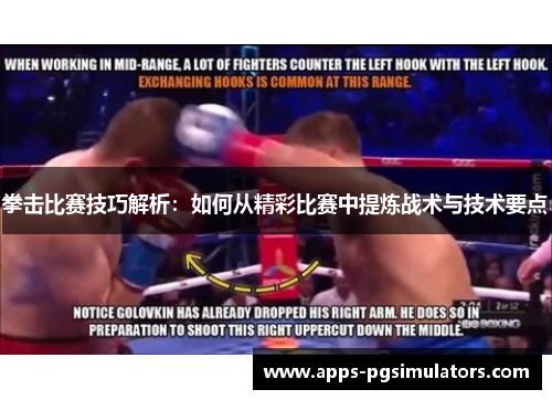 拳击比赛技巧解析：如何从精彩比赛中提炼战术与技术要点
